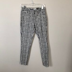 The Limited black and white pattern dress pants